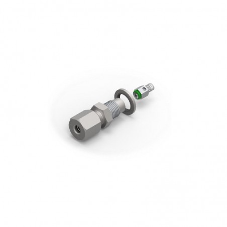 PA100-149 Conexión de filtro G1/4’’ para tubo O6mm con válvula de retención (sin arandela)