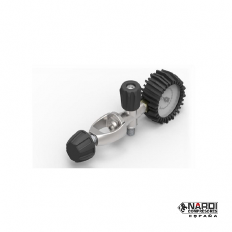PA112-210 Hand wheel valve with manometer INT 200 (YOKE) (max 250 BAR)
