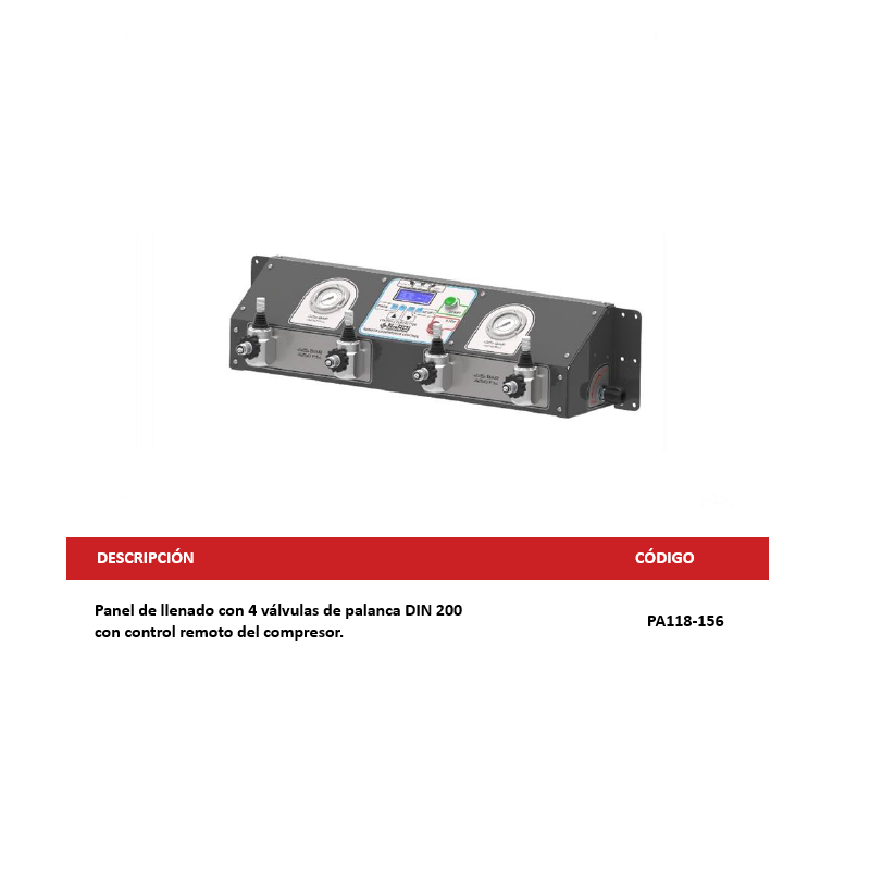 4 PALANCAS DIN 200 + CONTROL REMOTO DEL COMPRESOR